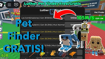 NUEVO PET FINDER SCRIPT GRATIS! ACTUALIZADO para STEAL A BRAINROT | Alex VM Scripts