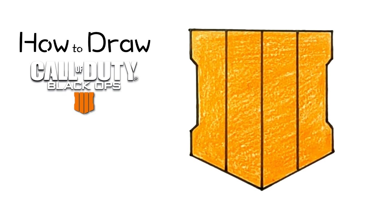 How to Draw the Black Ops 4 Logo YouTube