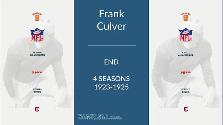 Frank Culver: Football End and Center