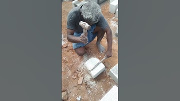 concrete Hallow block cutting #construction #shortsfeed #skills #solidblock (@Thanuconstruction