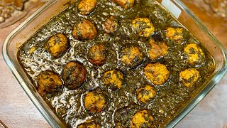 WAZWAN PALAK AND CHICKEN RISTA || KASHMIRI STYLE PALAK AND CHICKEN RISTA KAISE BANAYE || SPINACH