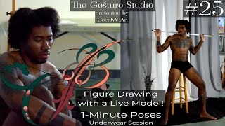 Figure Drawing Live Model |The Gesture Studio |Session #25