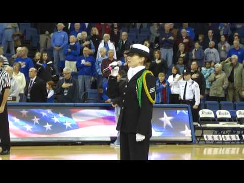 Jennifer Ripslinger Sings US National Anthem