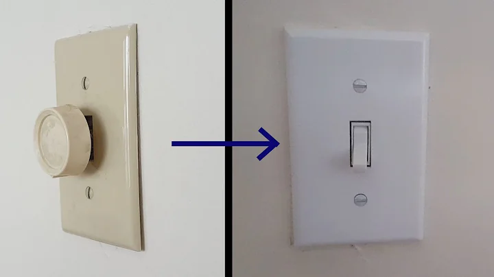 How to change a dimmer switch to regular Switch
