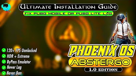 Fix Lag in Phoenix OS | Phoenix OS Abstergo OS 1.0 | 120 FPS Guaranteed - Best android os for pc