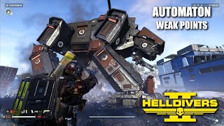 Helldivers 2: Automaton Enemy Weak Points - Factory Strider, Hulk, & Devastator Tips (Updated)