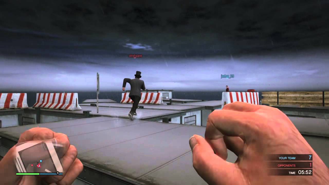 Grand Theft Auto V PS4 Death match First person fist fight - YouTube