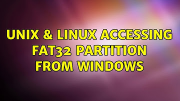 Unix & Linux: Accessing FAT32 partition from Windows