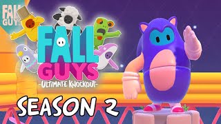 CHECKING OUT SEASON 2 OF FALL GUYS! Knight Fever, Wall Guys, Egg Siege & Hoopsie Legends Gameplay