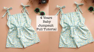 3-4 years baby jumpsuit cutting stitching // baby jumpsuit cutting stitching