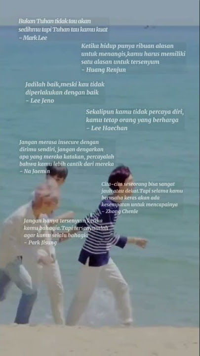 Kata-Kata Dari Member Nct Dream