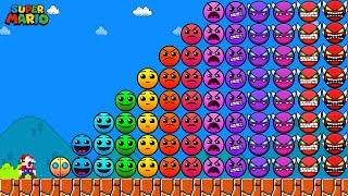 [LIVE] Super Mario Bros. but Can Mario beat 999 All Geometry Dash Difficulty Faces