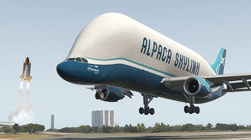 Airbus Beluga to the Kennedy Space Centre! | REAL 737 Pilot LIVE | X-Plane 11