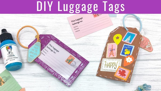 DIY Luggage Tags - August YouTube Hop - YouTube diy-luggage-tags-august-youtube-hop-youtube