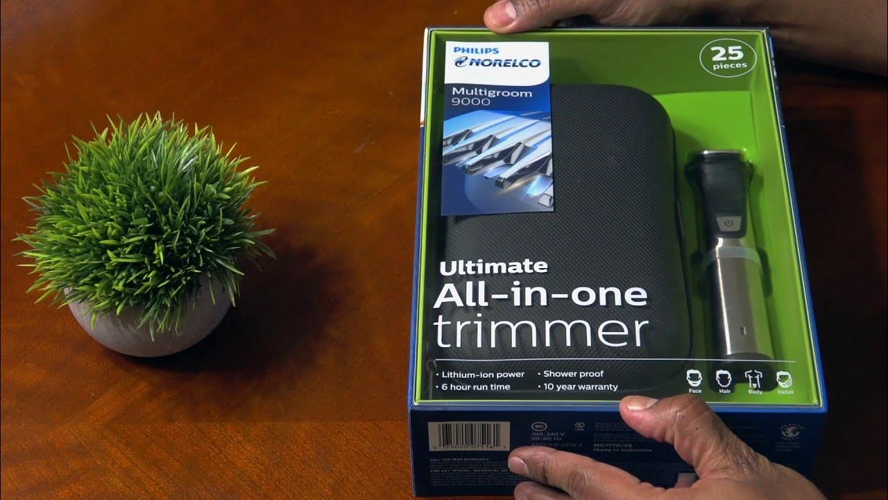 Philips Norelco Multigroom AllinOne Trimmer Series 9000 YouTube