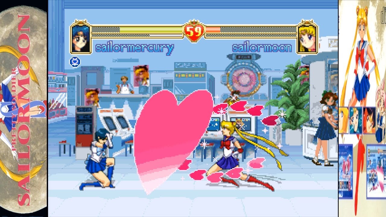 sailor moon s fighting game players
