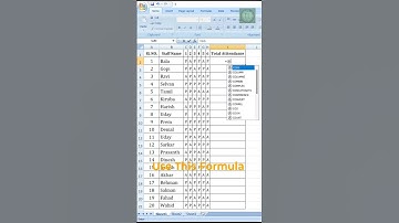 How to Calculate Attendance in Excel | Attendance Calculation Formula #attendance #excel #exceltips