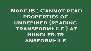 NodeJS : Cannot read properties of undefined (reading 