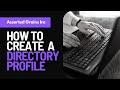 How to create a directory profile  assorted grains arts directory