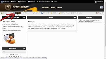 The New BeachBoard Student Overview