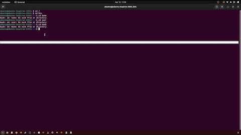 40 how to "change your directory" with the "cd" command