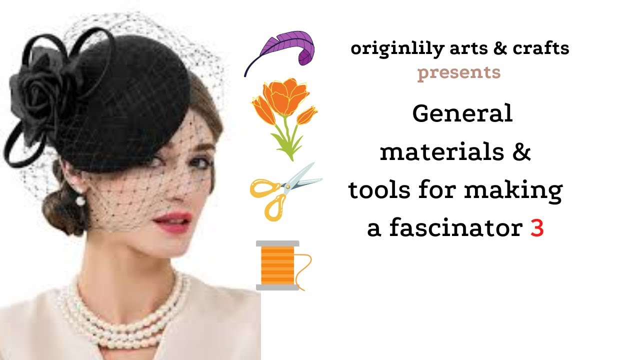 ⁣some materials for making fascinators 3 [A short millinery tip]