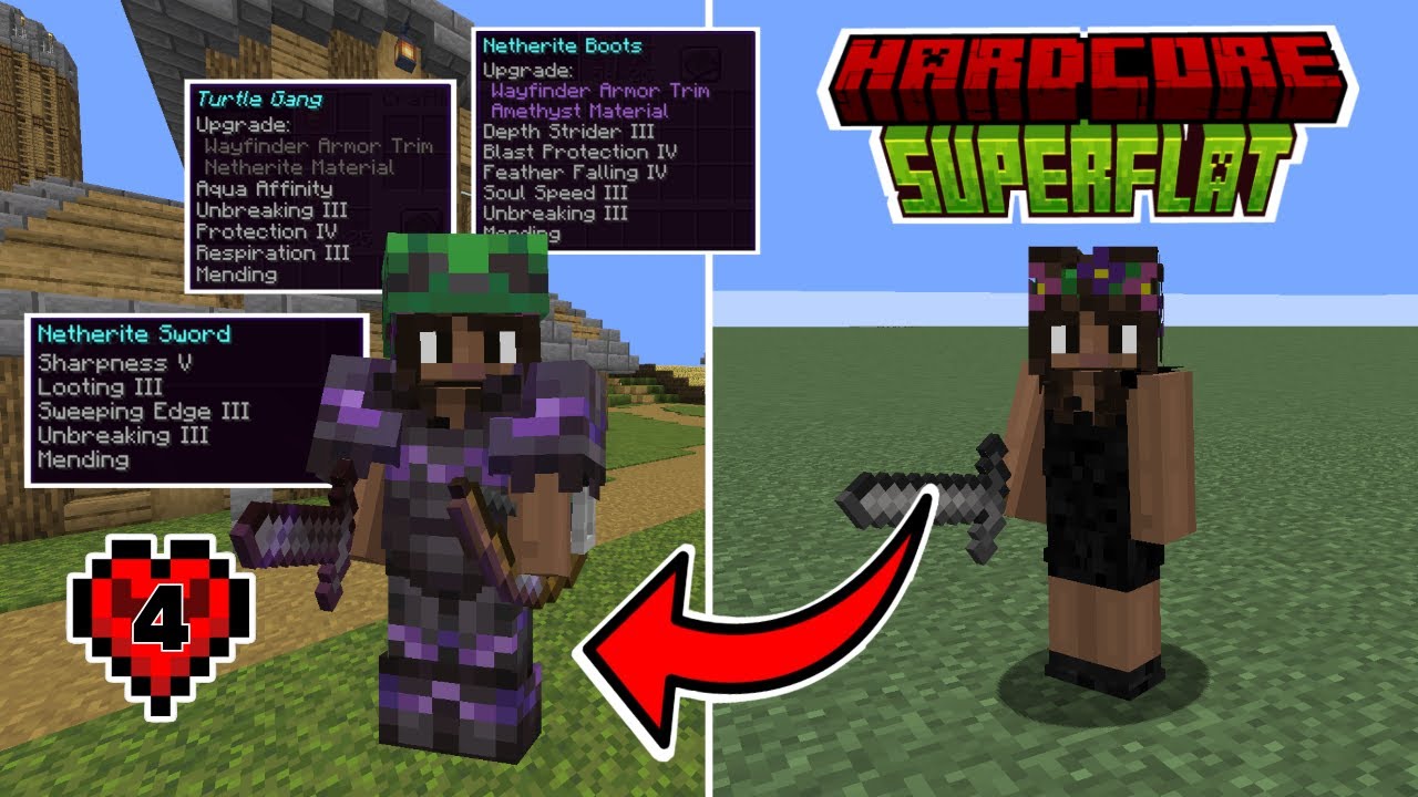 I Became OVERPOWERED in Hardcore Minecraft | 1.20.1 Superflat Plus (#4 ...