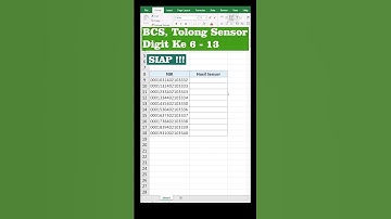 Cara Sensor Digit Tengah Pada NIK Menjadi Tanda Bintang (Asterisk) | Excel | #shorts