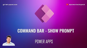 Command Bar - Show Prompt using JavaScript