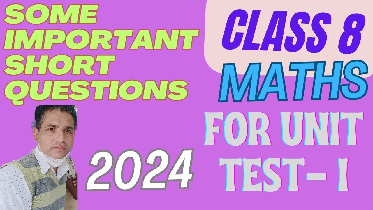 Contact Ut Math Questions important questions for UT 1 class 8 maths - YouTube