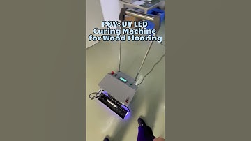 Eco-friendly with zero VOC emissions UV LED curing machine for wood flooring