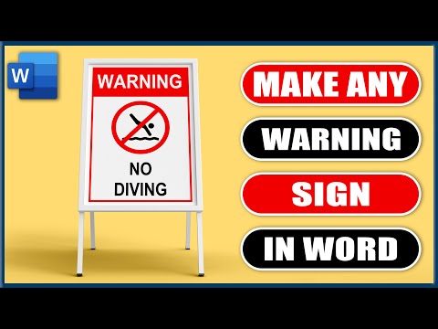 Make ANY Warning sign in Word | Microsoft Word Tutorial