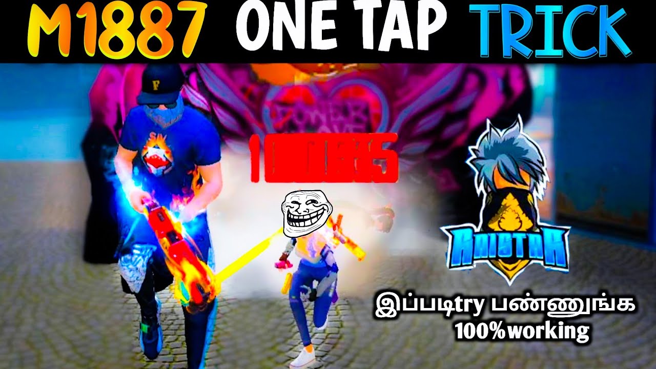 ONE TAP HEADSHOT TRICK TAMIL ✅️ ( FREE FIRE M1887 HEADSHOT TRICK IN TAMIL )