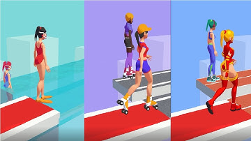 Shoe Race NOOB vs PRO vs HACKER  gameplay android, ios part 1 | Gameplay A&I