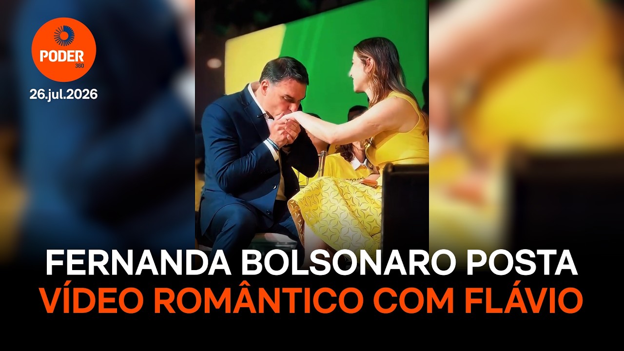 Fernanda Bolsonaro posta vídeo romântico com Flávio após convenção