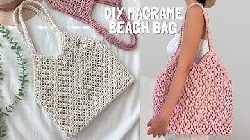 DIY Macramé Grote Strandtas