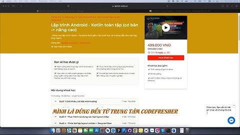 Giới thiệu khóa lập trình Android Kotlin 2023 - cập nhật mới nhất
