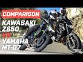 Yamaha MT-07 vs Kawasaki Z650 (2020) | Visordown.com