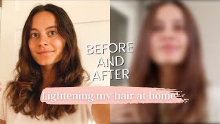 ATTEMPTING TO LIGHTEN MY HAIR AT HOME! Suntouched Review