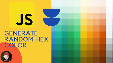 GENERATE RANDOM HEX COLOR WITH VANILLA JAVASCRIPT !