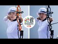 Oh Yoohyun v So Chaewon – compound women's semifinal | Dhaka 2021 Asian Archery Championships