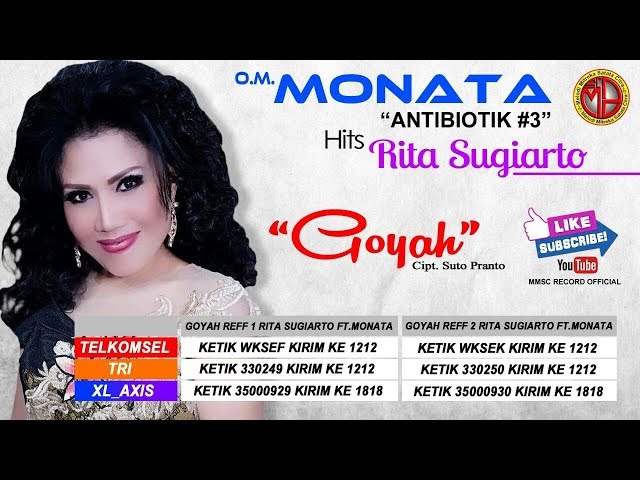 GOYAH  RITA SUGIARTO ft. MONATA (Official Video mmsc record ) class=