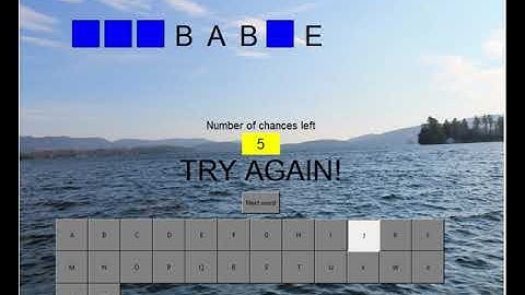 Hangman GUI in Python