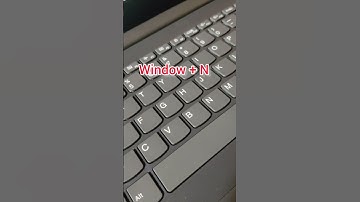 How to open notification centre using shortcut key in laptop/PC? #shorts #run #key