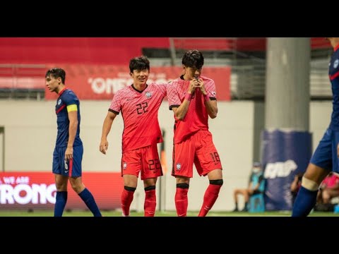 HIGHLIGHT | South Korea U-23 v Singapore U-23 | AFC U-23 Asian Cup 2022 Qualification