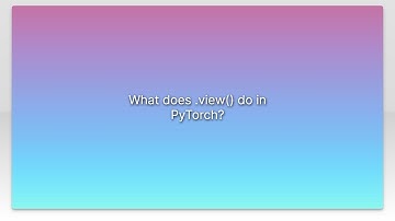 What does .view() do in PyTorch?