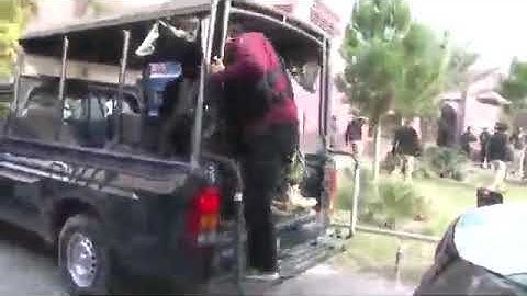 KPK POLICE MOCK EXERCISE IN BACHA KHAN UNIVERSITY