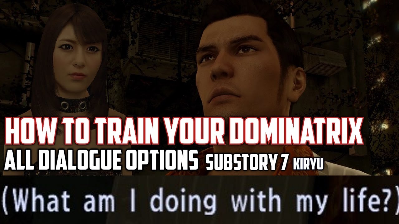 Yakuza 0 - How To Train Your Dominatrix  (Substory 7) ALL DIALOGUE OPTIONS