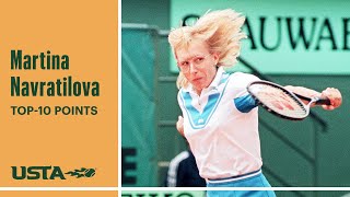 Martina Navratilova | Top-10 Points | US Open