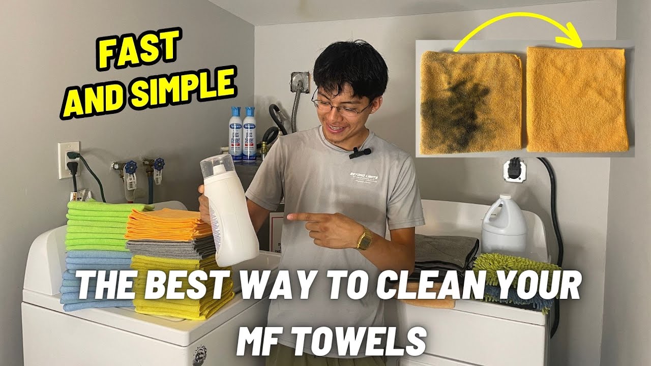 How To Wash and Dry Microfiber Towels Detailing Beyond Limits YouTube